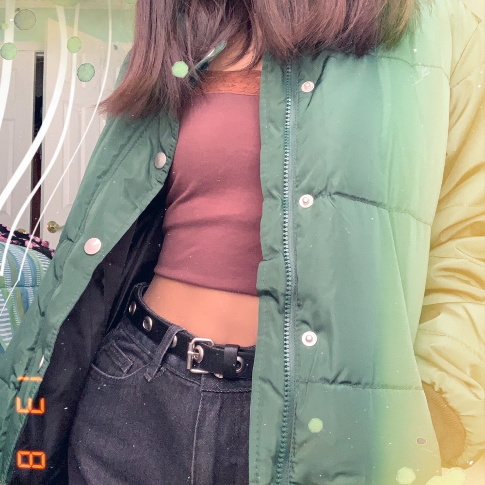 FOREVER 21 FOREST GREEN puffy jacket